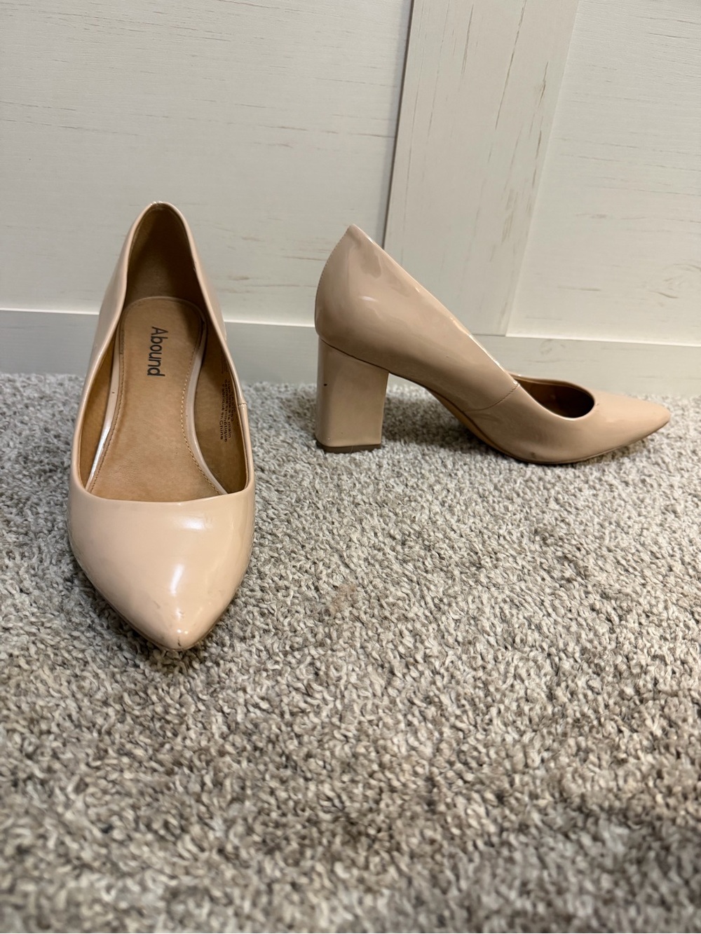 Abound Blush Patent Block Heel Pumps